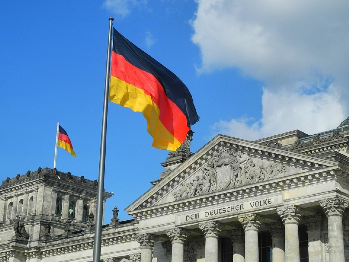 Germany parliament flag german